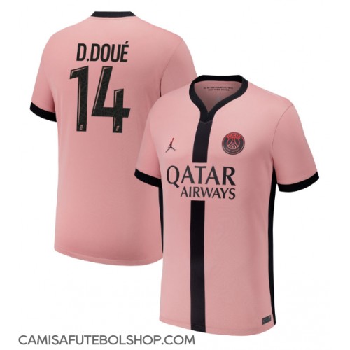 Camisa de time de futebol Paris Saint-Germain Desire Doue #14 Replicas 3º Equipamento 2024-25 Manga Curta